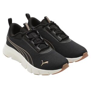 Puma Black and Gold Focus Lite Sneakers Running Walking Softfoam Comfort